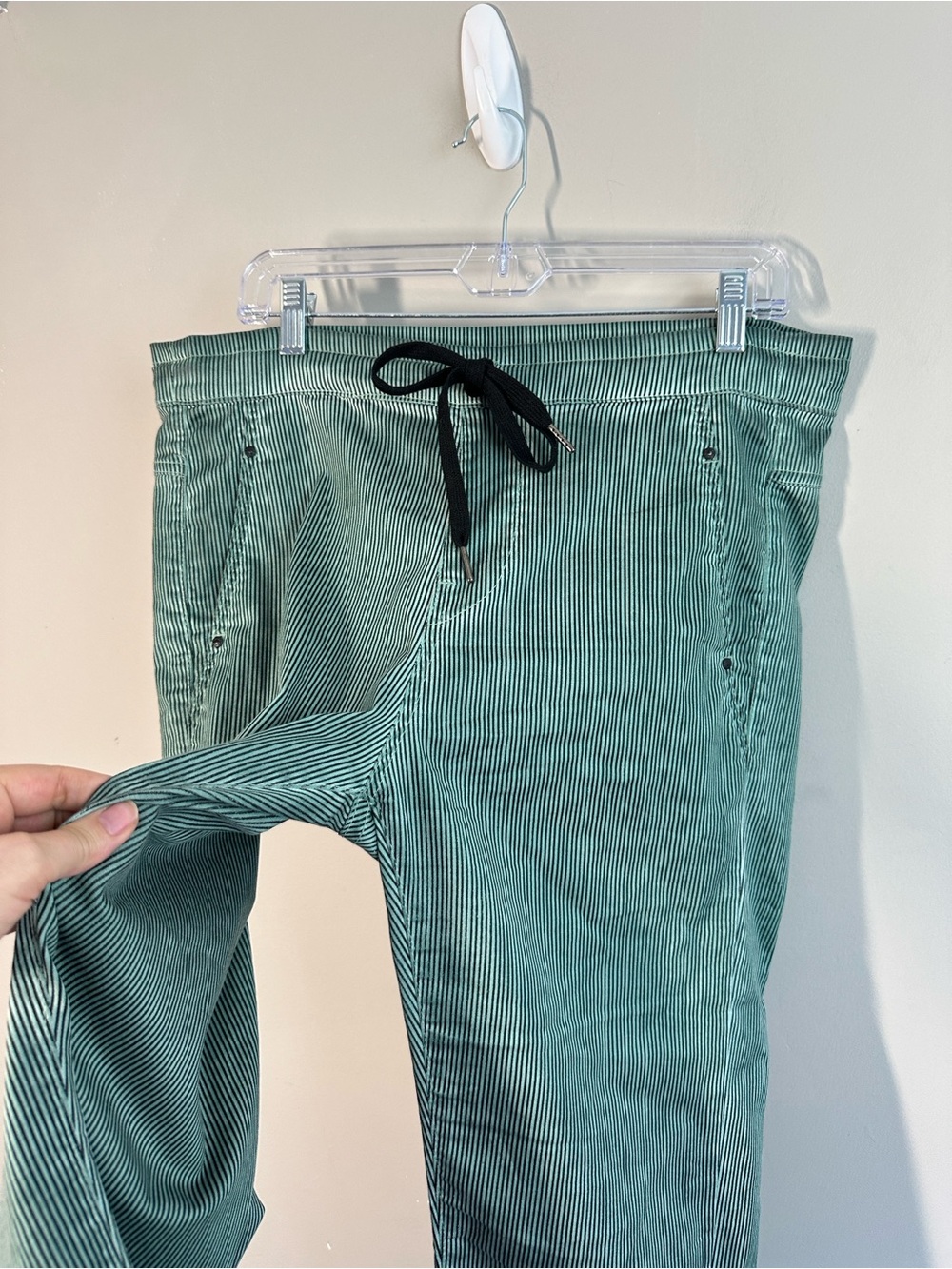 Alembika Pinstripe Iconic Stretch Jeans Teal Size 3(10-12) - Picture 7 of 16